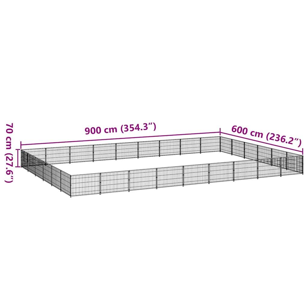 Vidaxl - Chenil Argenté 54 m² Acier vidaXL 3082177 - Image 3