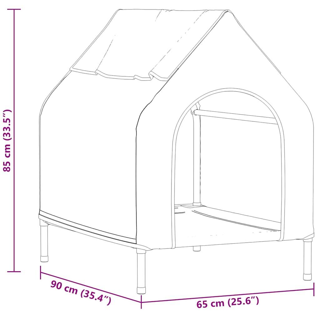 Niche pour chien tissu Oxford étanche et acier pour intérieur et extérieur Noir – ComfortXL Pet Living - Image 8