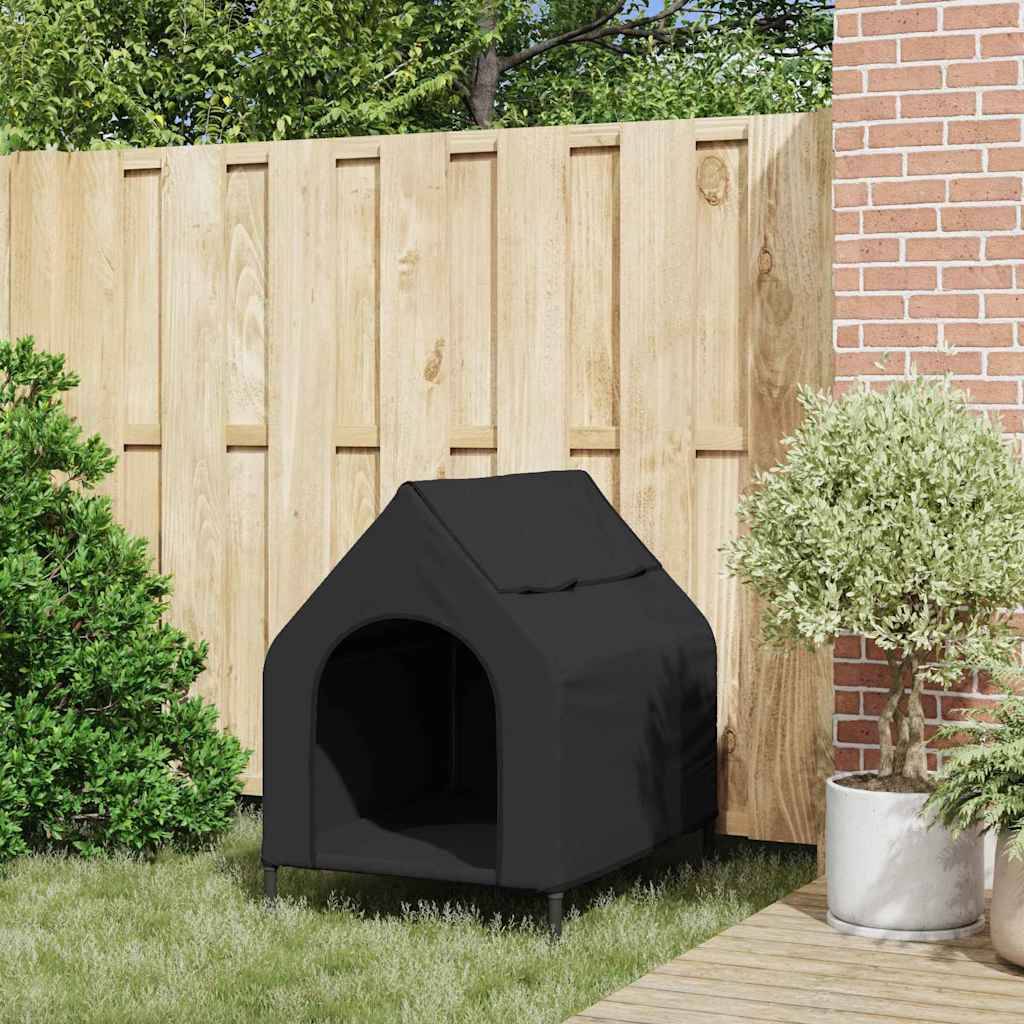 Niche pour chien tissu Oxford étanche et acier pour intérieur et extérieur Noir – ComfortXL Pet Living - Image 3
