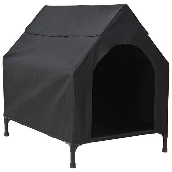 Niche pour chien tissu Oxford étanche et acier pour intérieur et extérieur Noir – ComfortXL Pet Living - Image 2