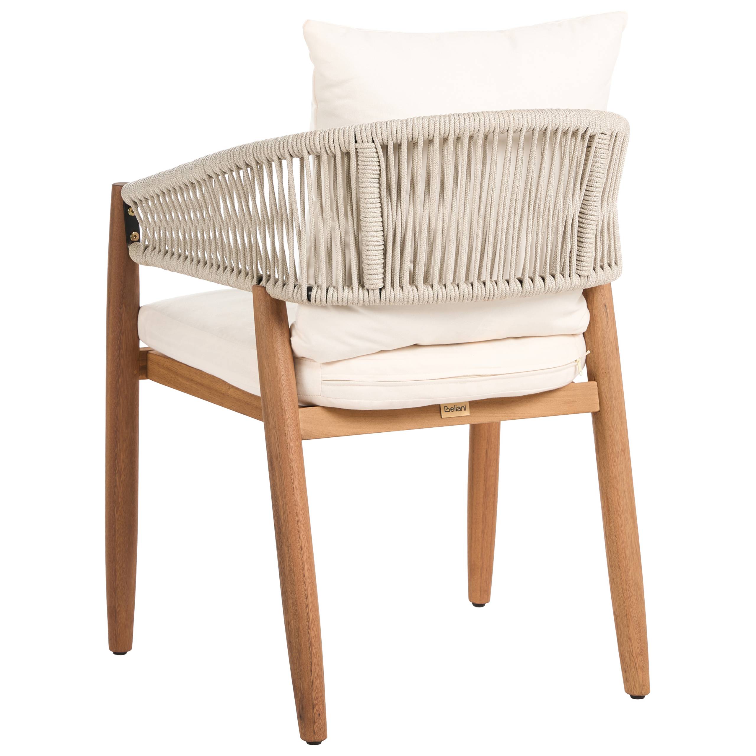 Beliani - Chaise de salle à manger Acacia Blanc MARZAMEMI - 59x53x87- Beliani - Image 5