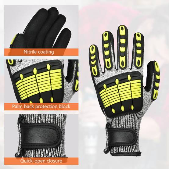 Gants de Sécurité Anti-Coupure, Résistants aux Abrasions pour Mécanicien, Jardinage, Logistique et Travaux Manuels - Taille L-Lytech - Image 2