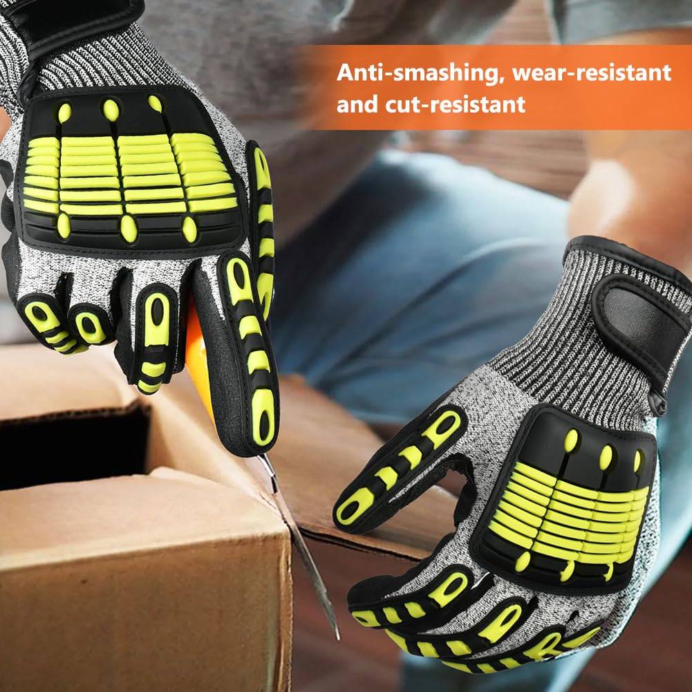 Gants de Sécurité Anti-Coupure, Résistants aux Abrasions pour Mécanicien, Jardinage, Logistique et Travaux Manuels - Taille L-Lytech - Image 5