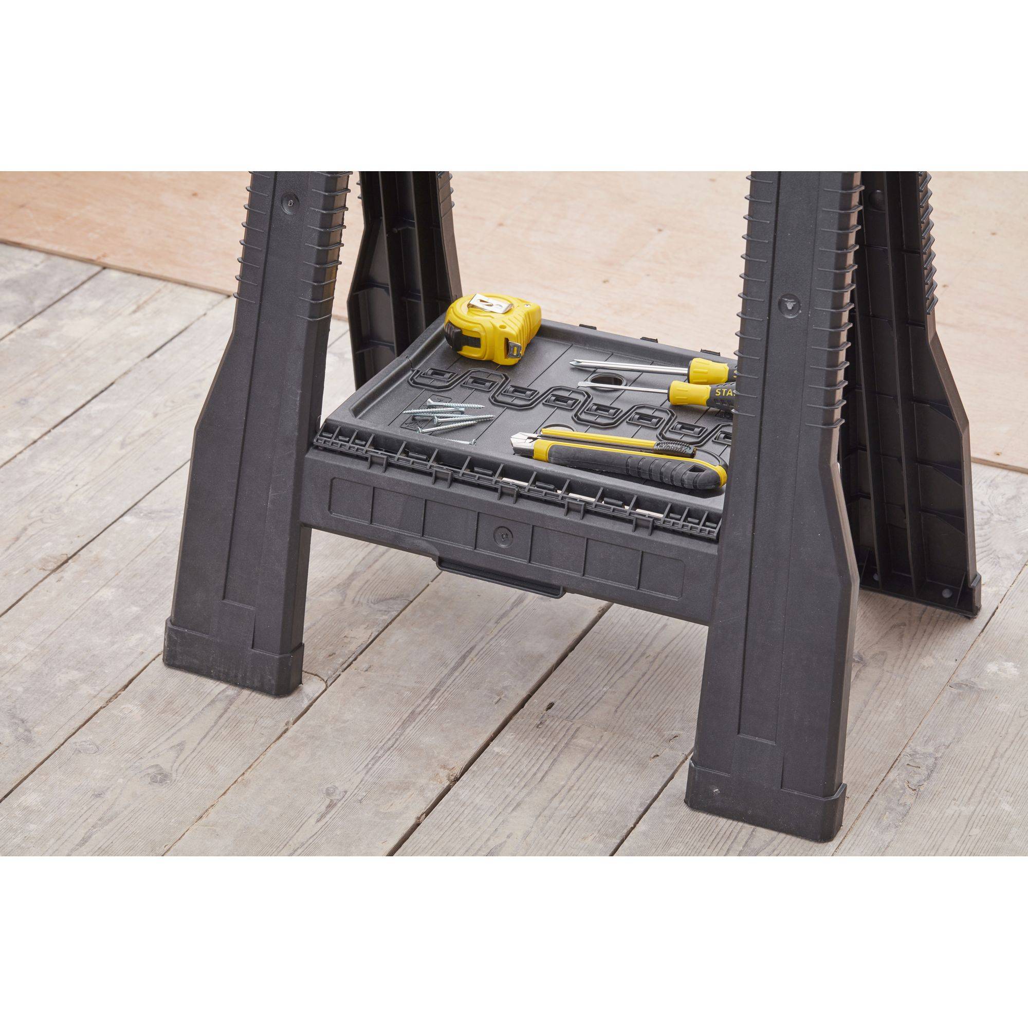stanley - STANLEY lot de 2 Treteaux pliables Junior Set 362kg STST1-70355 - Image 2
