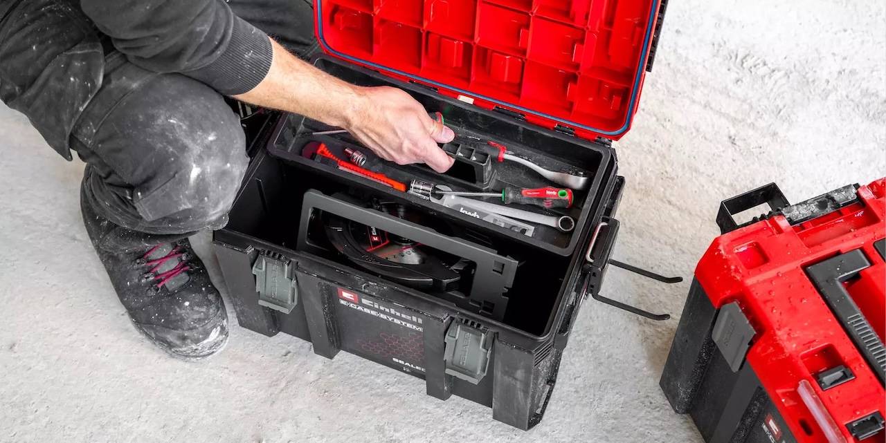 Einhell - Coffret de transport étanche - E-Case M - IP65 - 44 x 33 x 29 cm - Image 3
