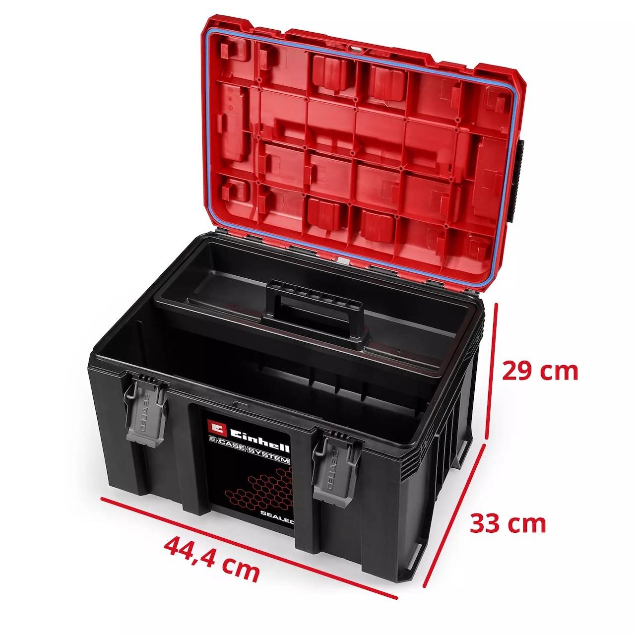 Einhell - Coffret de transport étanche - E-Case M - IP65 - 44 x 33 x 29 cm - Image 4