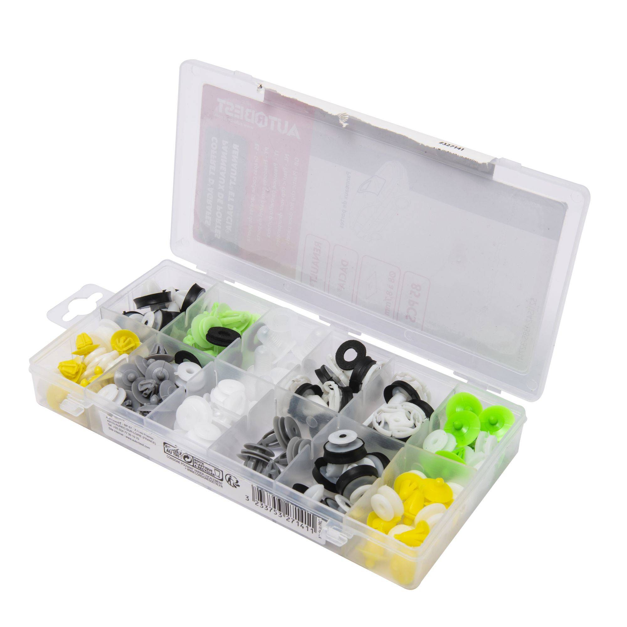 Coffret agrafes panneaux de portes Renault & Dacia  85pcs - Image 3