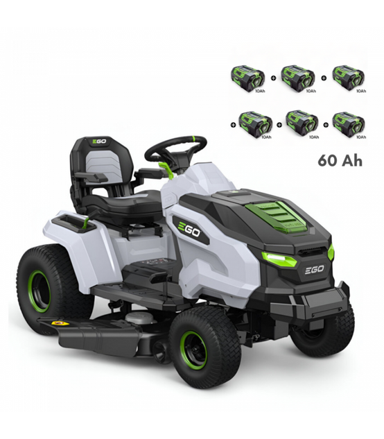 PACK Tondeuse autoportée sur batteries coupe 107 cm, 6 batteries 10Ah et chargeur rapide - EGO TR4201E - Image 1