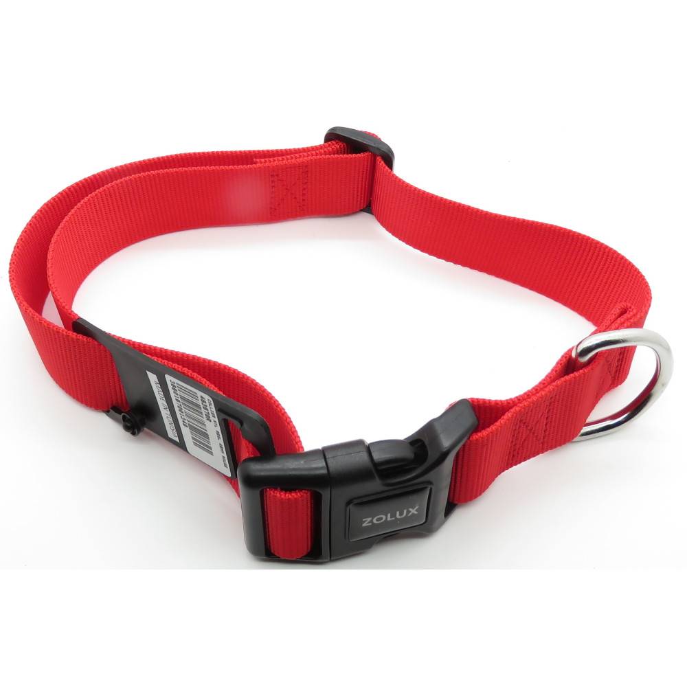 Zolux - collier nylon 50 - 80  cm x 40 mm rouge pour chien. - Image 5