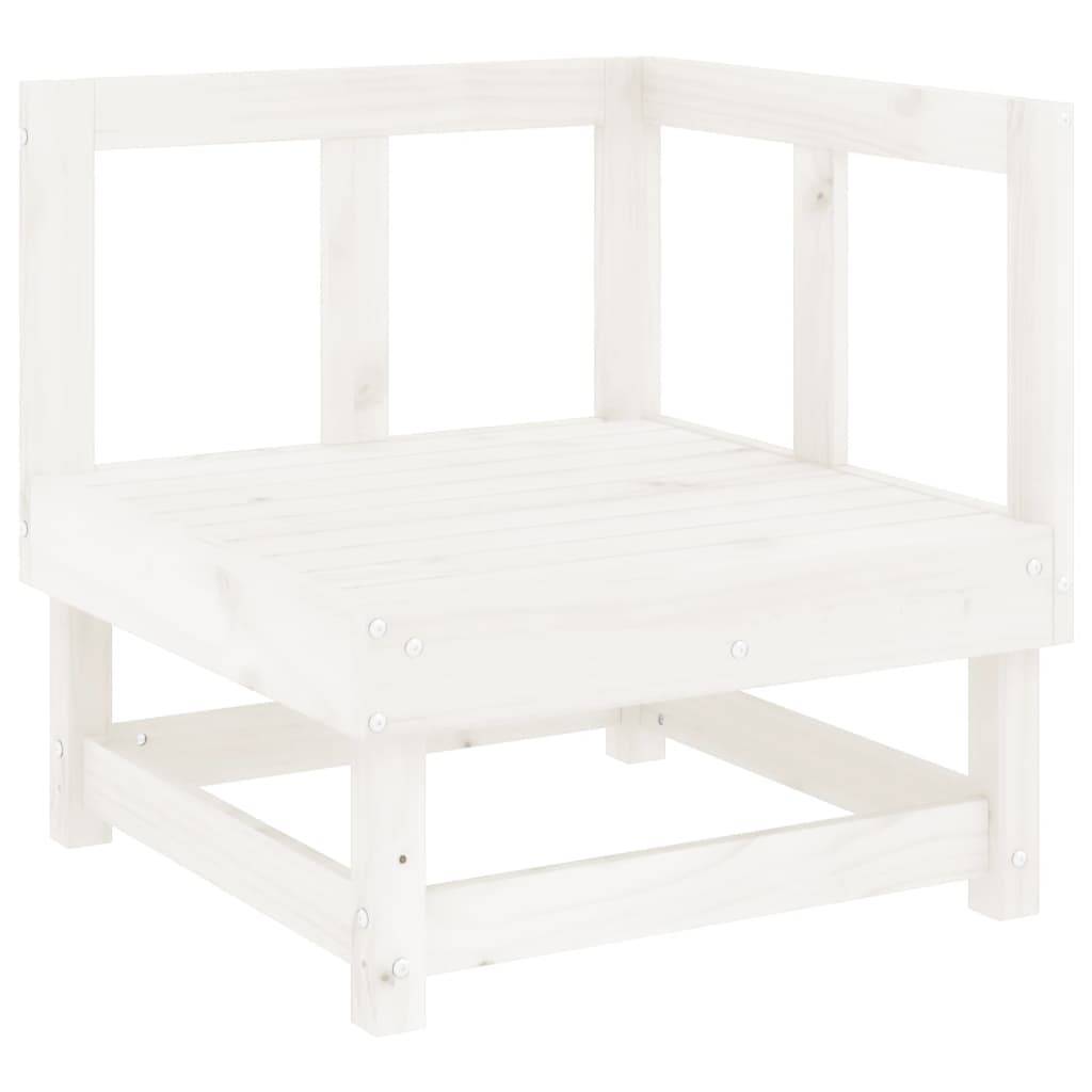 Vidaxl - Salon de jardin 6 pcs Blanc Bois de pin massif vidaXL 3186306 - Image 4