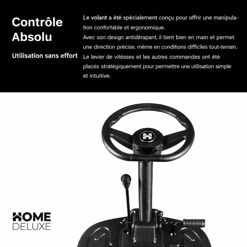 Home Deluxe - Tondeuse à gazon autoportée HOME DELUXE Reaper - moteur 4,5 kW (6,5 CV) - panier de 150 litres - Home Deluxe - Image 6