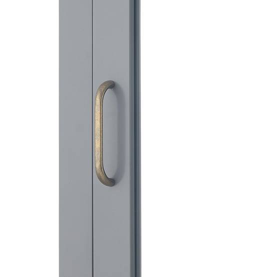Teamson Home - Armoire murale de salle de bain en effet bois gris avec porte-miroir Teamson Home - Image 7