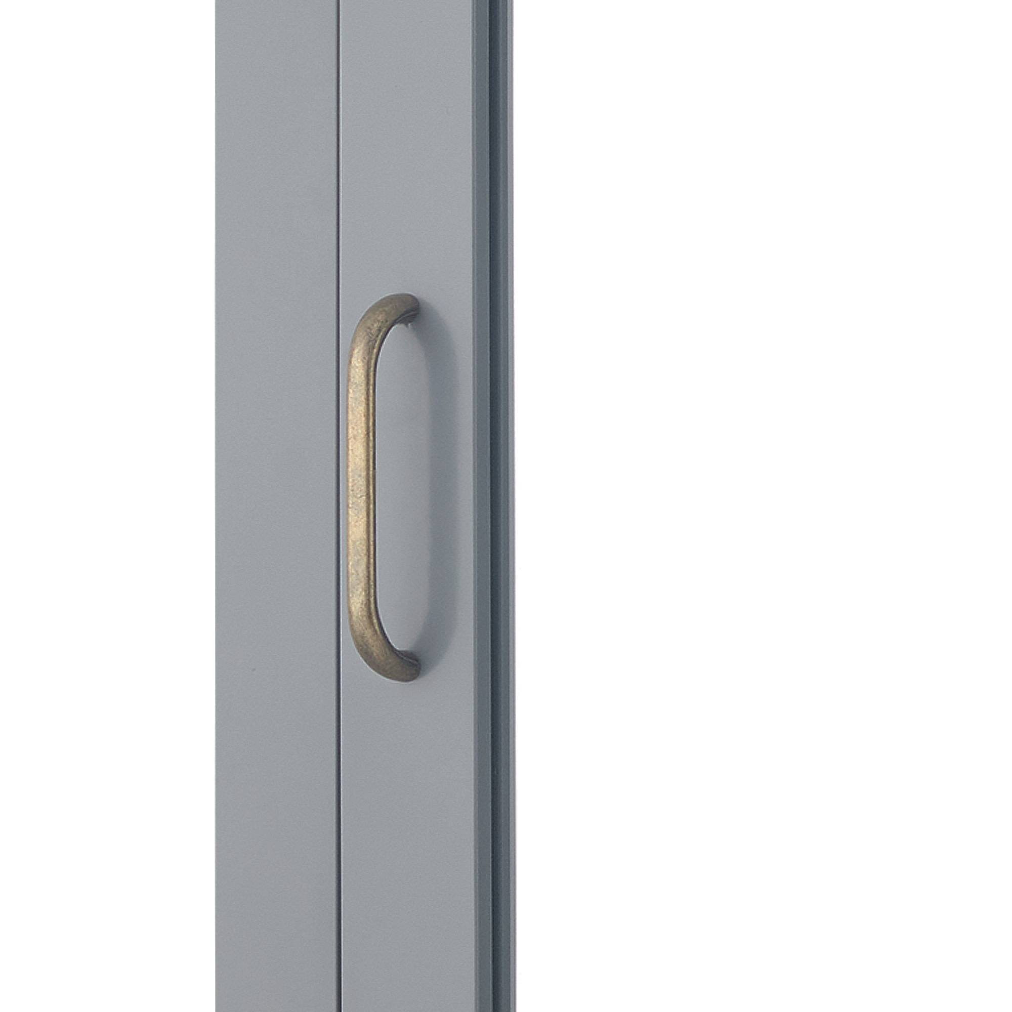 Teamson Home - Armoire murale de salle de bain en effet bois gris avec porte-miroir Teamson Home - Image 7