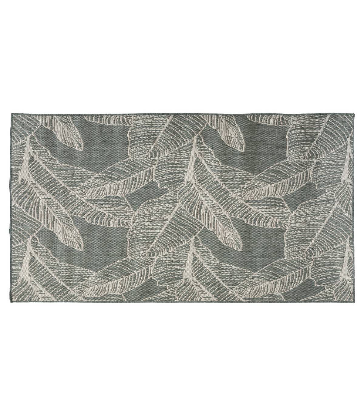 Tapis décoratif Vert pour extérieur ou intérieur en polypropylène 150 x 230 cm - Image 1