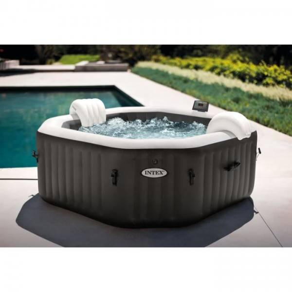 Intex - Spa gonflable INTEX - Carbone - 201 x 71 cm - 4 places - Octogonal - 28458EX - Image 2