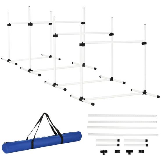 Kit d'agility pour chien plastique bleu 99 x 65 x 94 cm - PANGIVO - Image 1