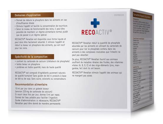 Renaltan Tonique pour chats, 3 x 90 ml, avec liant de phosphate pour réduire l'absorption de phosphate et soutenir la fonction rénale - RECOACTIV® - Image 2