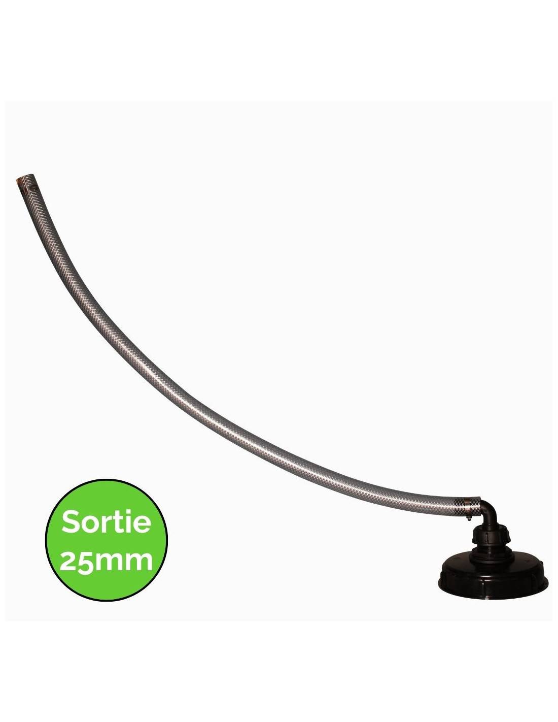 Kit collecteur - Couvercle de cuve 1000L Diamètre 150 mm - Sortie Ø25 mm - 1 m - Image 1