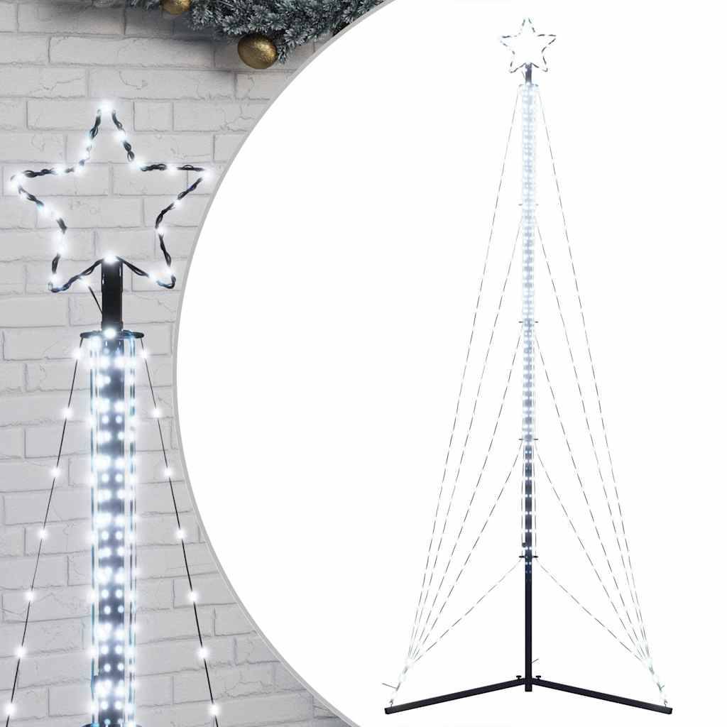 Sapin de Noël | Arbre de Noël à LED 525 LED blanc froid 302 cm Maison Chic - Image 1