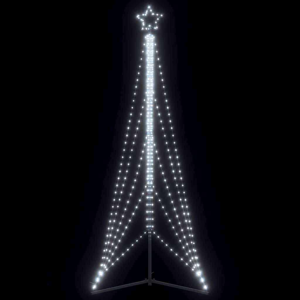 Sapin de Noël | Arbre de Noël à LED 525 LED blanc froid 302 cm Maison Chic - Image 2