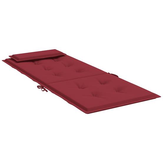 PANGIVO - Coussins de chaise à dossier haut polyester rouge bordeaux 120 x 50 x 3 cm, poids:1.3kg - PANGIVO - Image 6