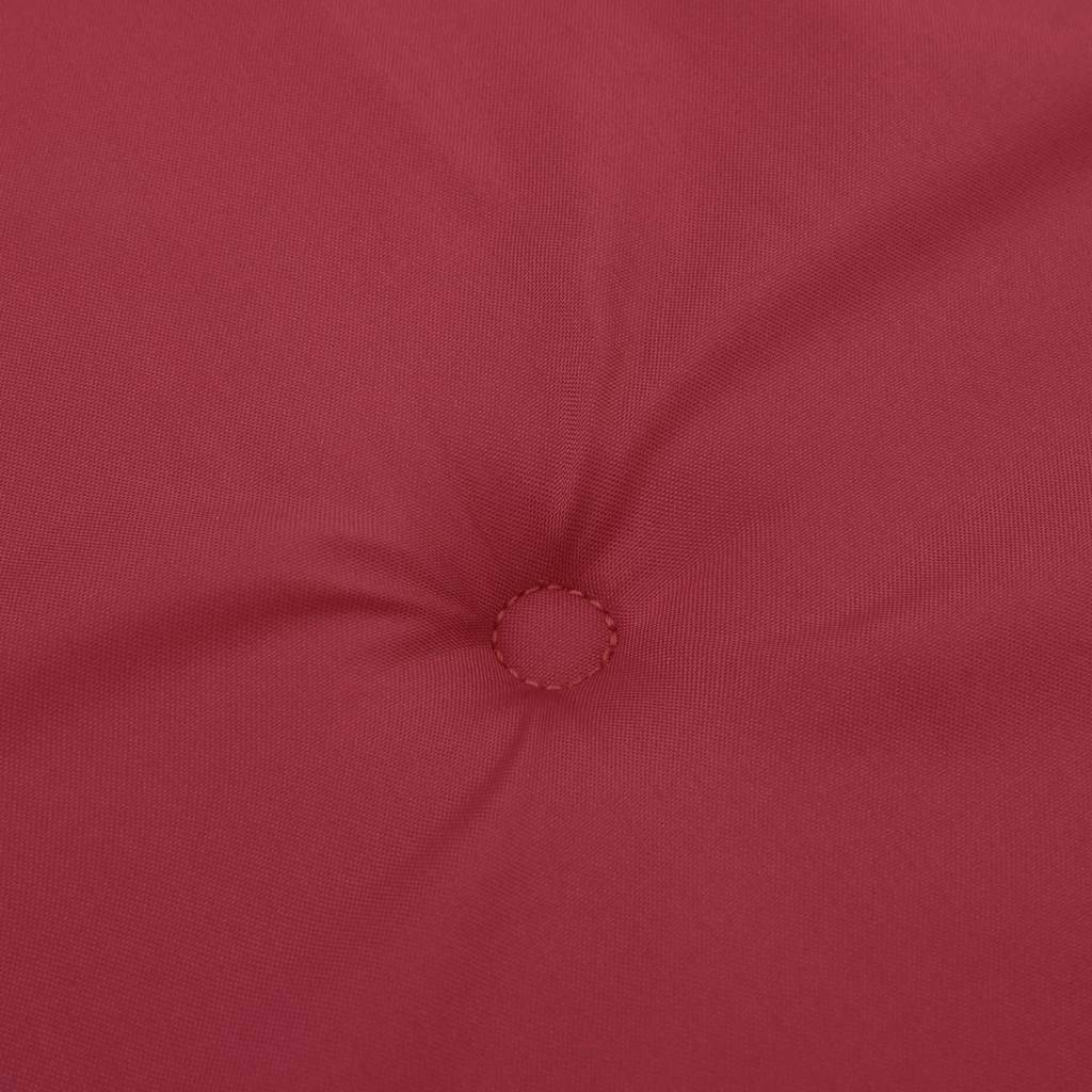 PANGIVO - Coussins de chaise à dossier haut polyester rouge bordeaux 120 x 50 x 3 cm, poids:1.3kg - PANGIVO - Image 8
