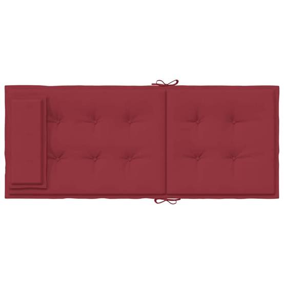 PANGIVO - Coussins de chaise à dossier haut polyester rouge bordeaux 120 x 50 x 3 cm, poids:1.3kg - PANGIVO - Image 7