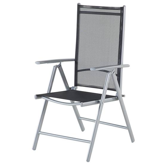 Beliani - Set de salle à manger, 6 Personnes Aluminium Noir CATANIA - Beliani - Image 6