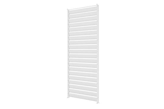 Cazeboo Pergola bioclimatique autoportée 3x3 m PIANA aluminium blanc avec 3 persiennes brise-vue - Image 4