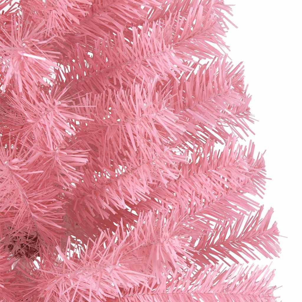 Vidaxl - Sapin de Noël artificiel pré-éclairé Rose 210 cm PVC vidaXL 3397085 - Image 9