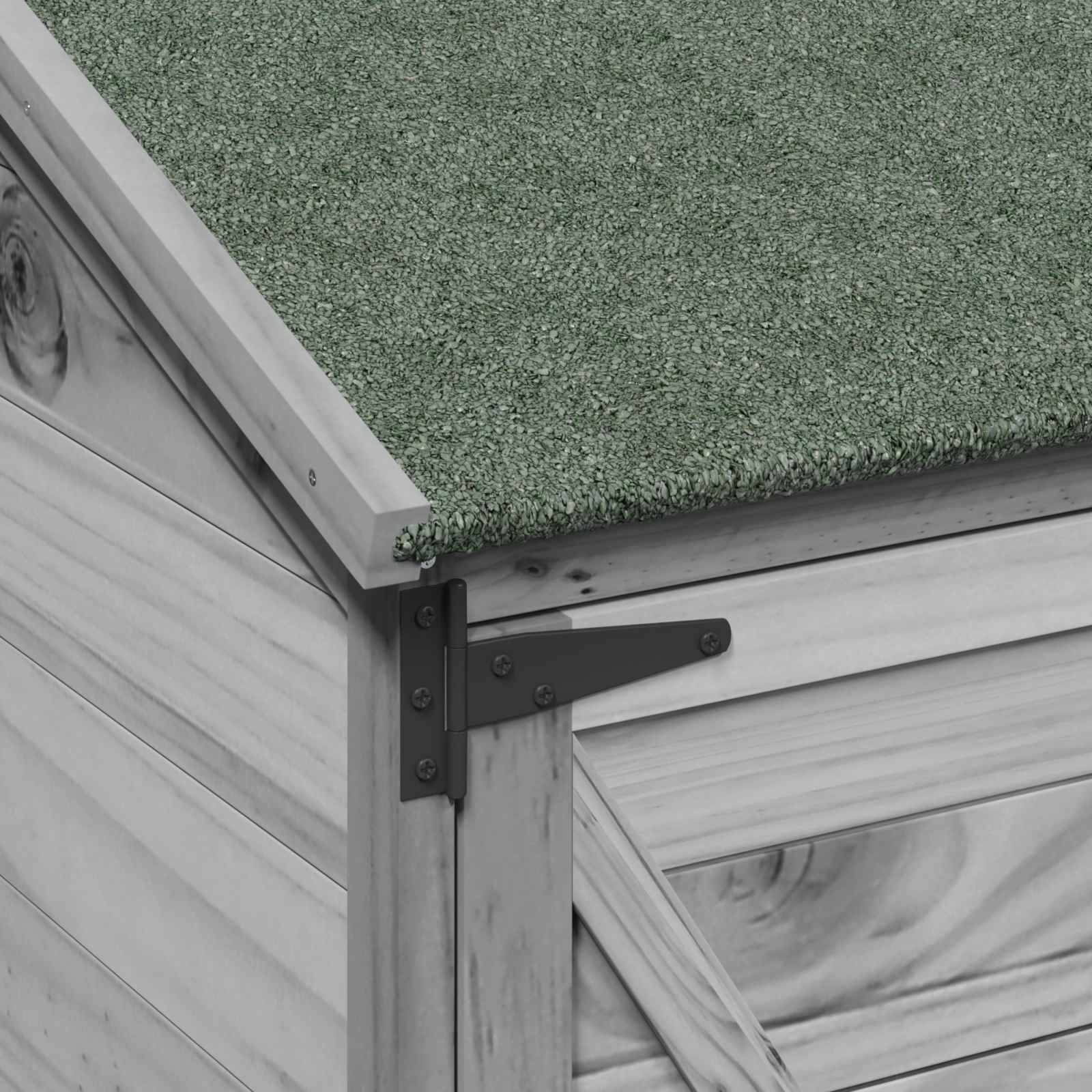 Vidaxl - Abri de jardin Gris 106 x 56 x 176,5 cm Bois d'ingénierie vidaXL 42033482 - Image 9