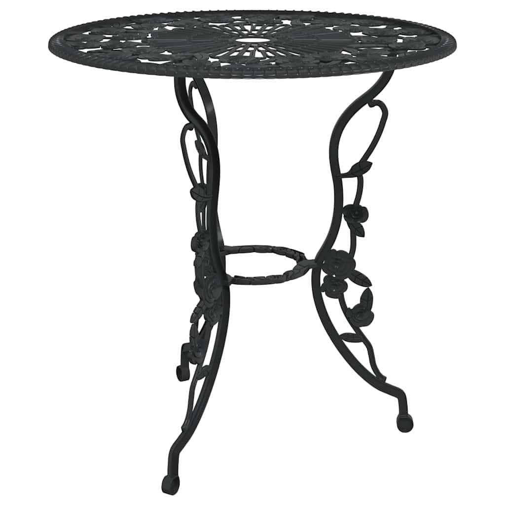 Vidaxl - Ensemble de bistro 3 pcs Aluminium coulé Noir vidaXL 317739 - Image 4