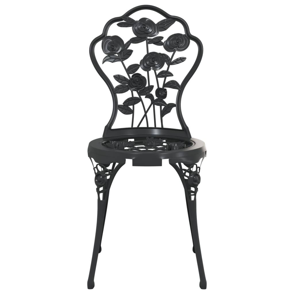 Vidaxl - Ensemble de bistro 3 pcs Aluminium coulé Noir vidaXL 317739 - Image 7