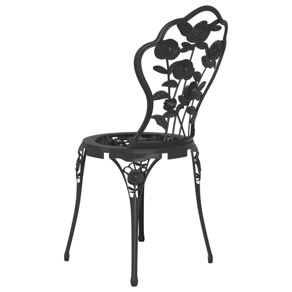 Vidaxl - Ensemble de bistro 3 pcs Aluminium coulé Noir vidaXL 317739 - Image 8