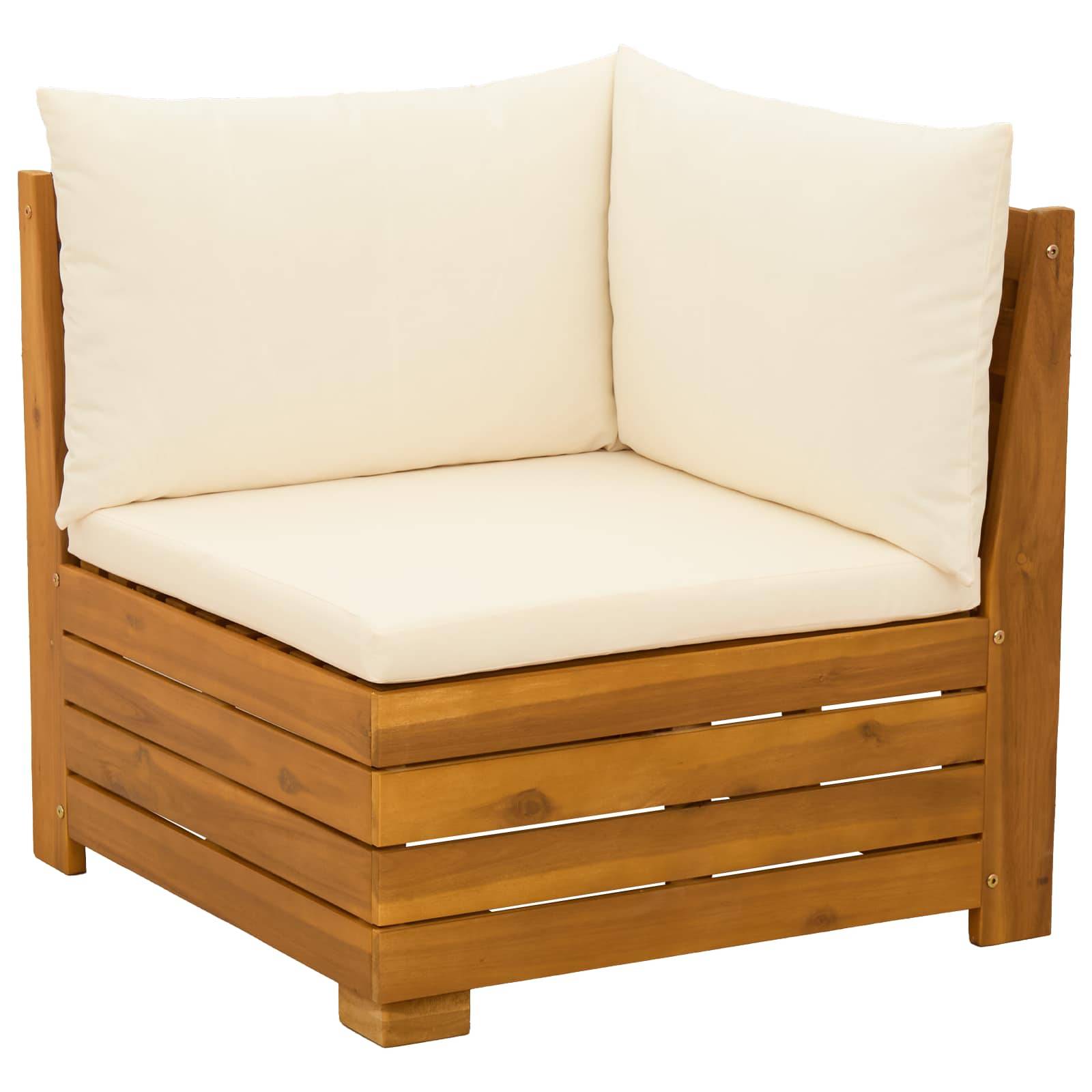 VidaXL Pouf Modulaire Canapé Sol Marron 140x70x36 Cm - Tissu Coton 100% - Ultra Confort & Flexible