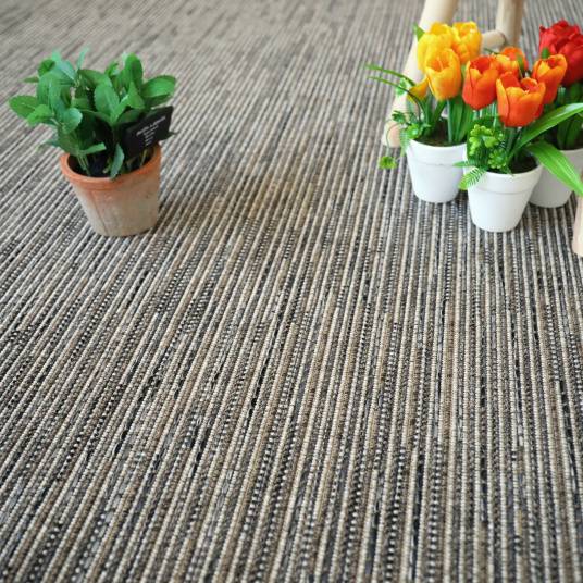 Decoweb - Tapis intérieur / extérieur - Bornéo silver - Ganse anthracite - 200 x 290 cm - Decoweb - Image 5
