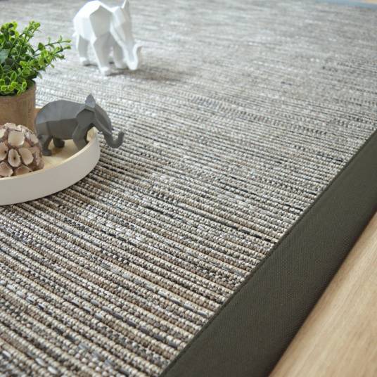 Decoweb - Tapis intérieur / extérieur - Bornéo silver - Ganse anthracite - 200 x 290 cm - Decoweb - Image 3