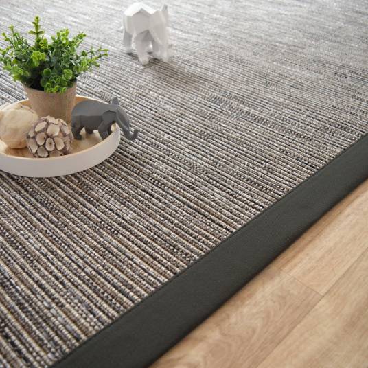 Decoweb - Tapis intérieur / extérieur - Bornéo silver - Ganse anthracite - 200 x 290 cm - Decoweb - Image 1