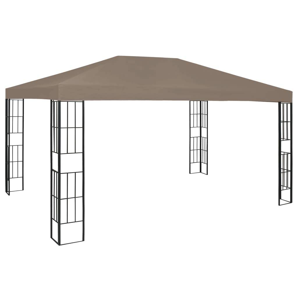 Pergola Jardin - Tonnelle de jardin - Belvédère 4x3 m Taupe MI44 - Image 2