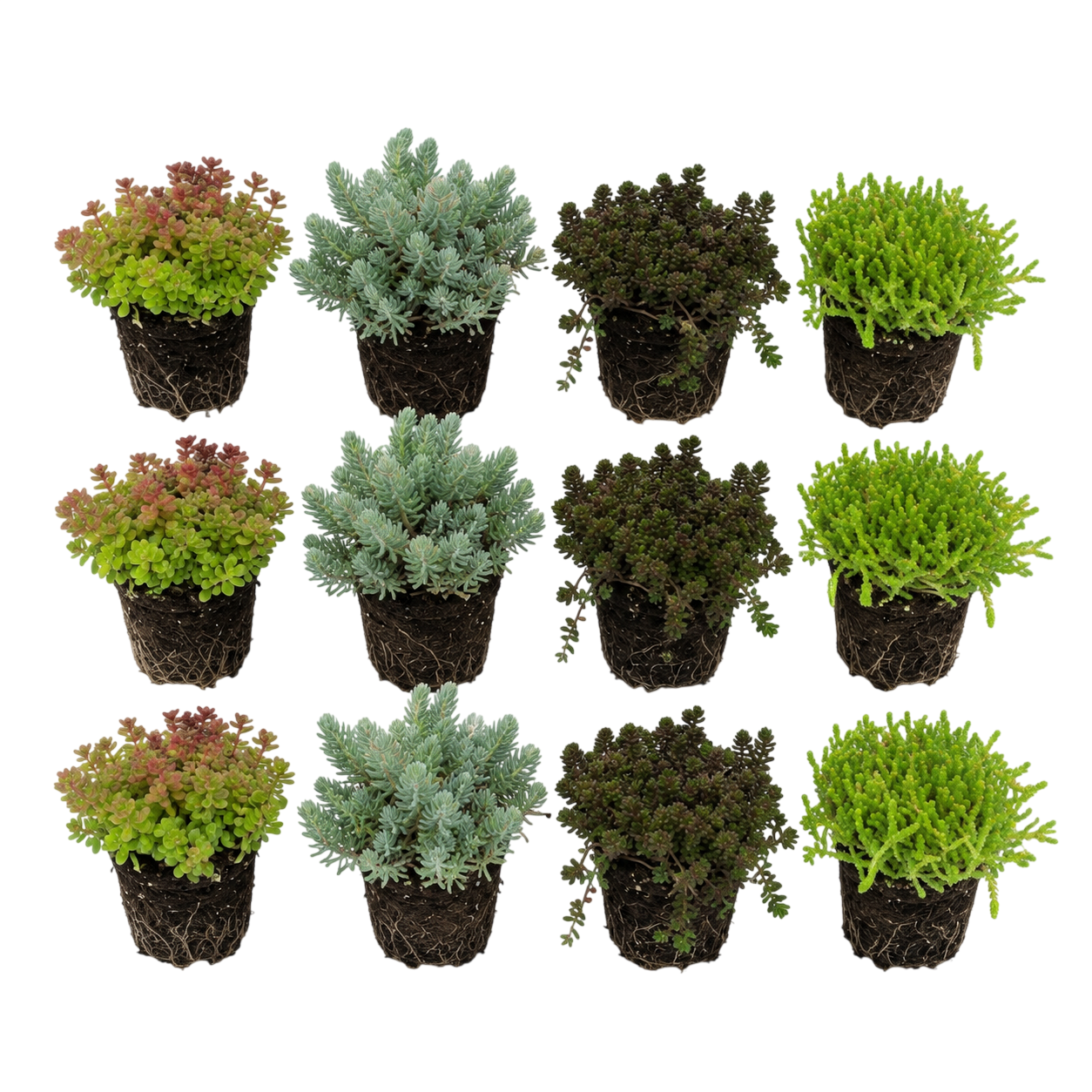 Sedum orpin 12 plantes - mix plantes rocaille bord de bassin - rustique - Image 1