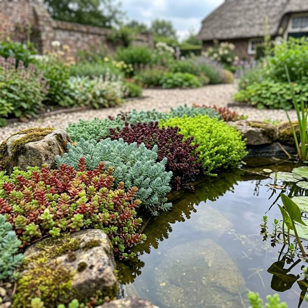 Sedum orpin 12 plantes - mix plantes rocaille bord de bassin - rustique - Image 2
