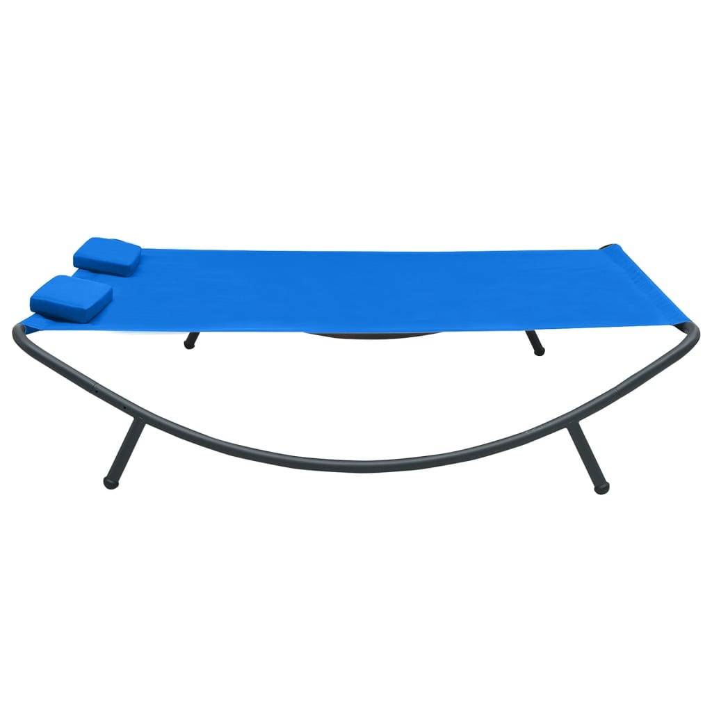 Prolenta Premium - Chaise longue pliante/transat  Garinor Bleu  200 X 173 X 45 cm  - P87209B - Image 3