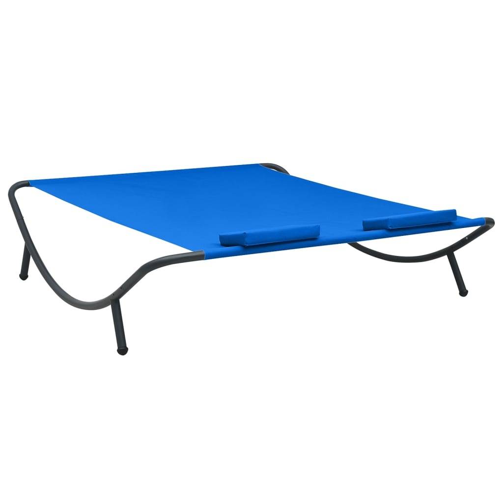 Prolenta Premium - Chaise longue pliante/transat  Garinor Bleu  200 X 173 X 45 cm  - P87209B - Image 4