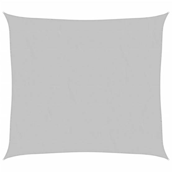 Voile d'ombrage polyester oxford gris clair 3 x 2,5 m - PANGIVO - Image 1