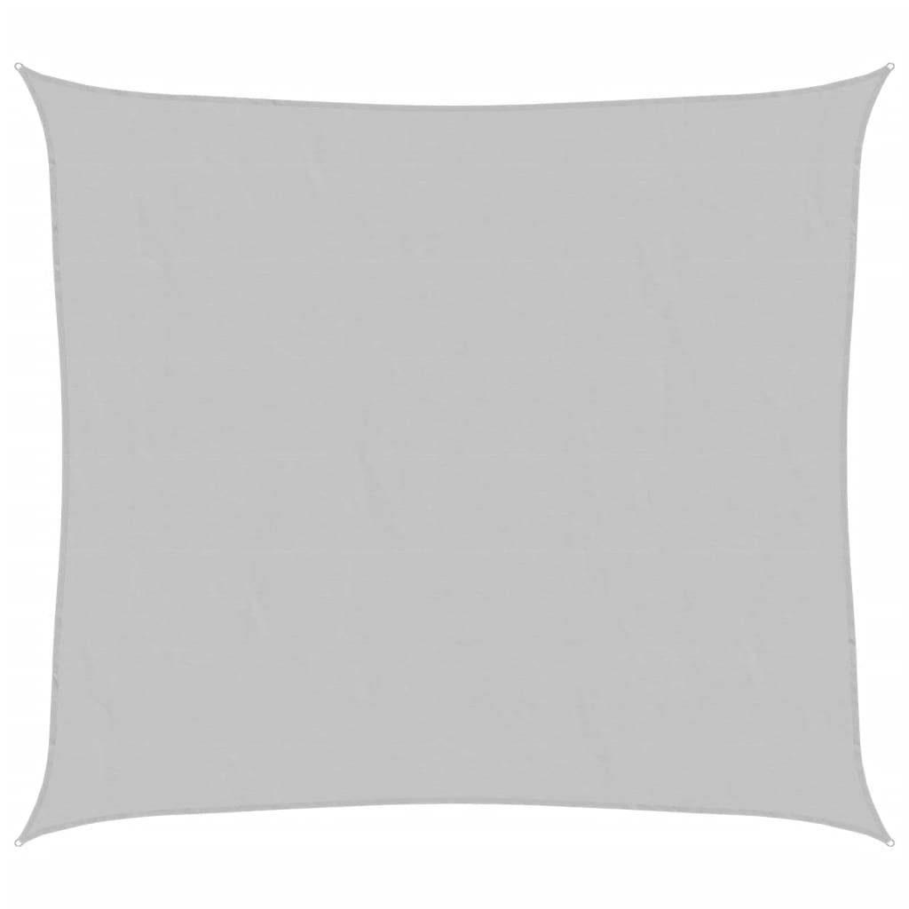 Voile d'ombrage polyester oxford gris clair 3 x 2,5 m - PANGIVO - Image 1