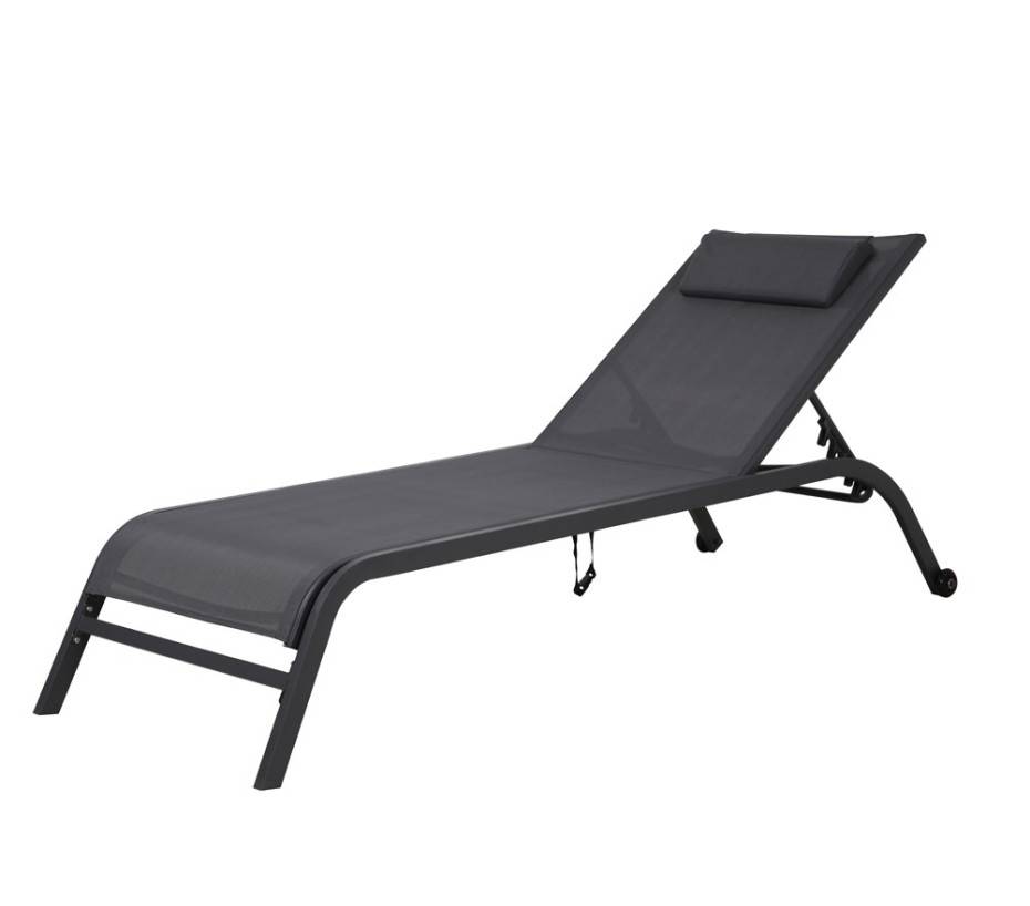 Transat de jardin en acier  gris anthracite  GOZO - Image 4