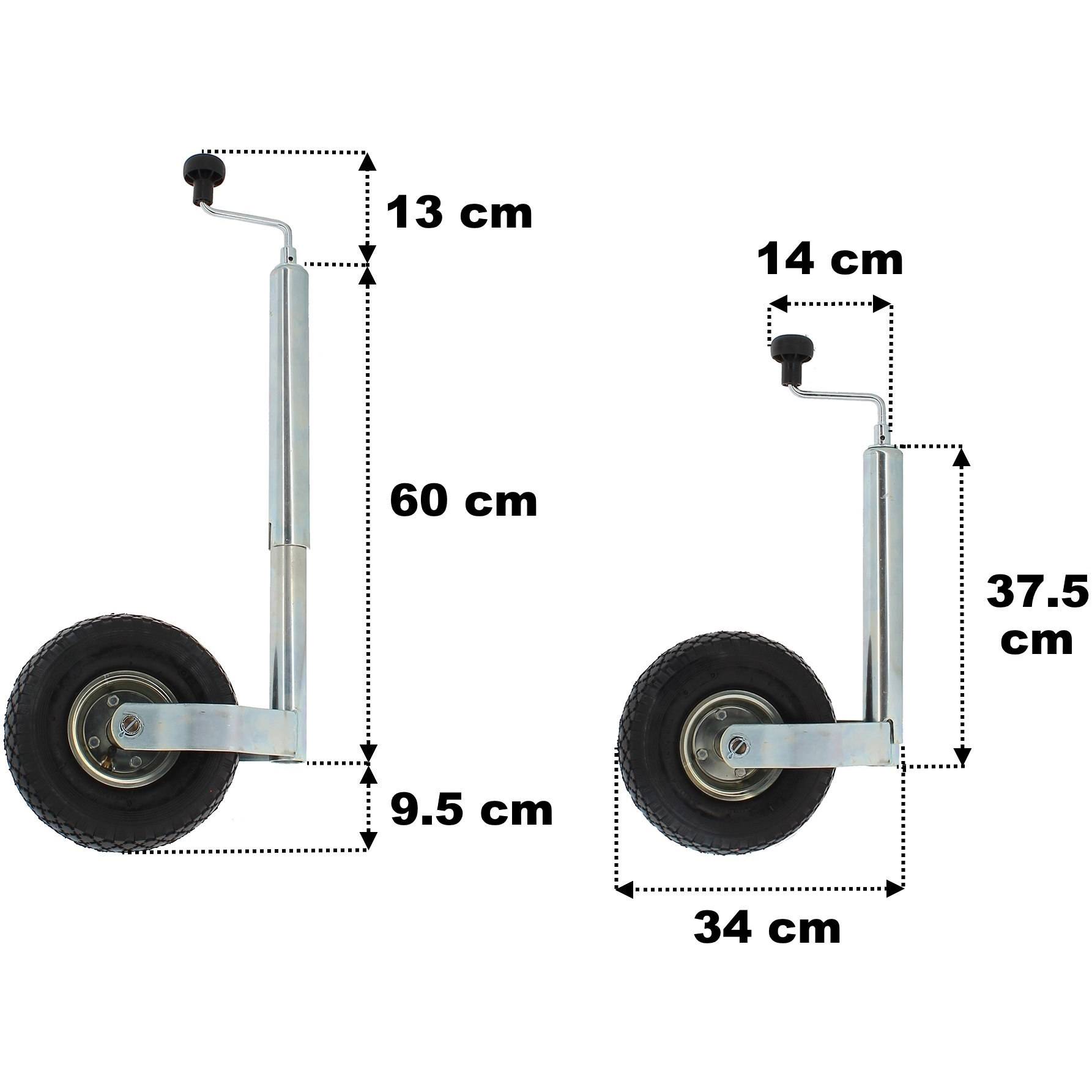 Gt Market - Roue jockey Ø 48 mm - Charge 150 kg - GT MARKET - Image 2