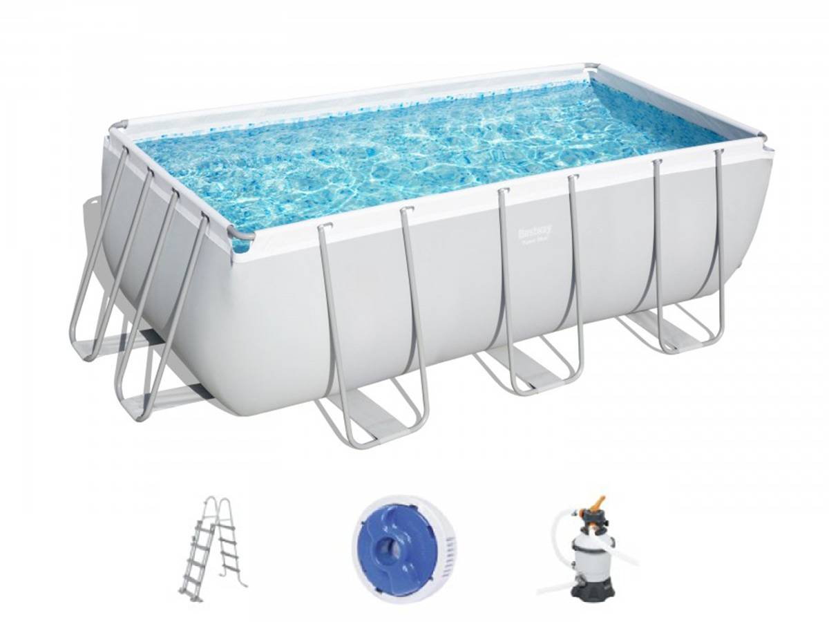 Bestway - Piscine tubulaire Power Steel rectangulaire 4,12 x 2,01 x 1,22 m - Bestway - Image 3