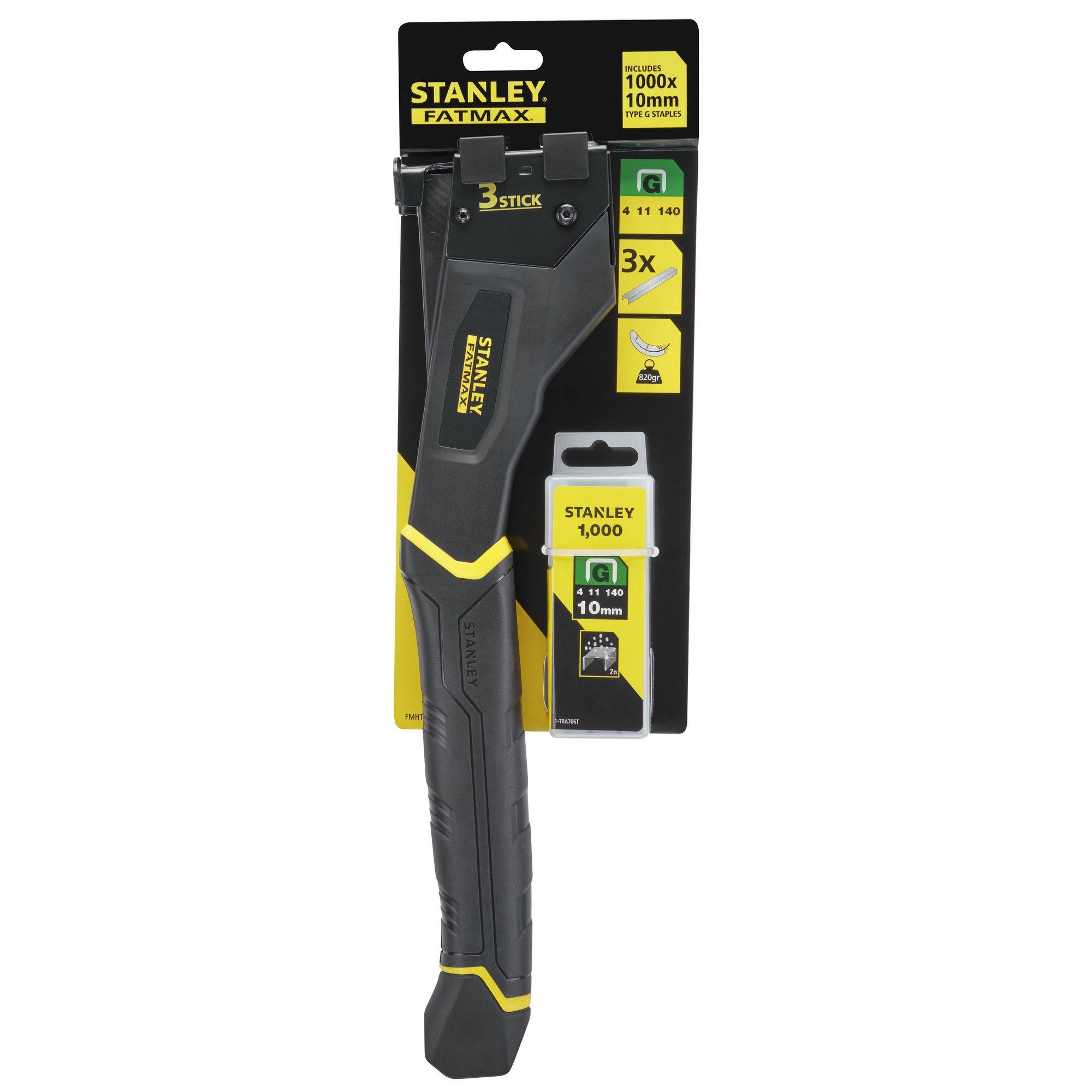 stanley - STANLEY Marteau agrafeur haute capacité FatMax + 1000 agrafes type G 10 mm - Image 2