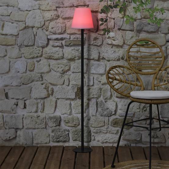 The Home Deco Factory - Lampadaire à LED Intérieur & Extérieur "RGB" 160cm Blanc & Noir - Image 7